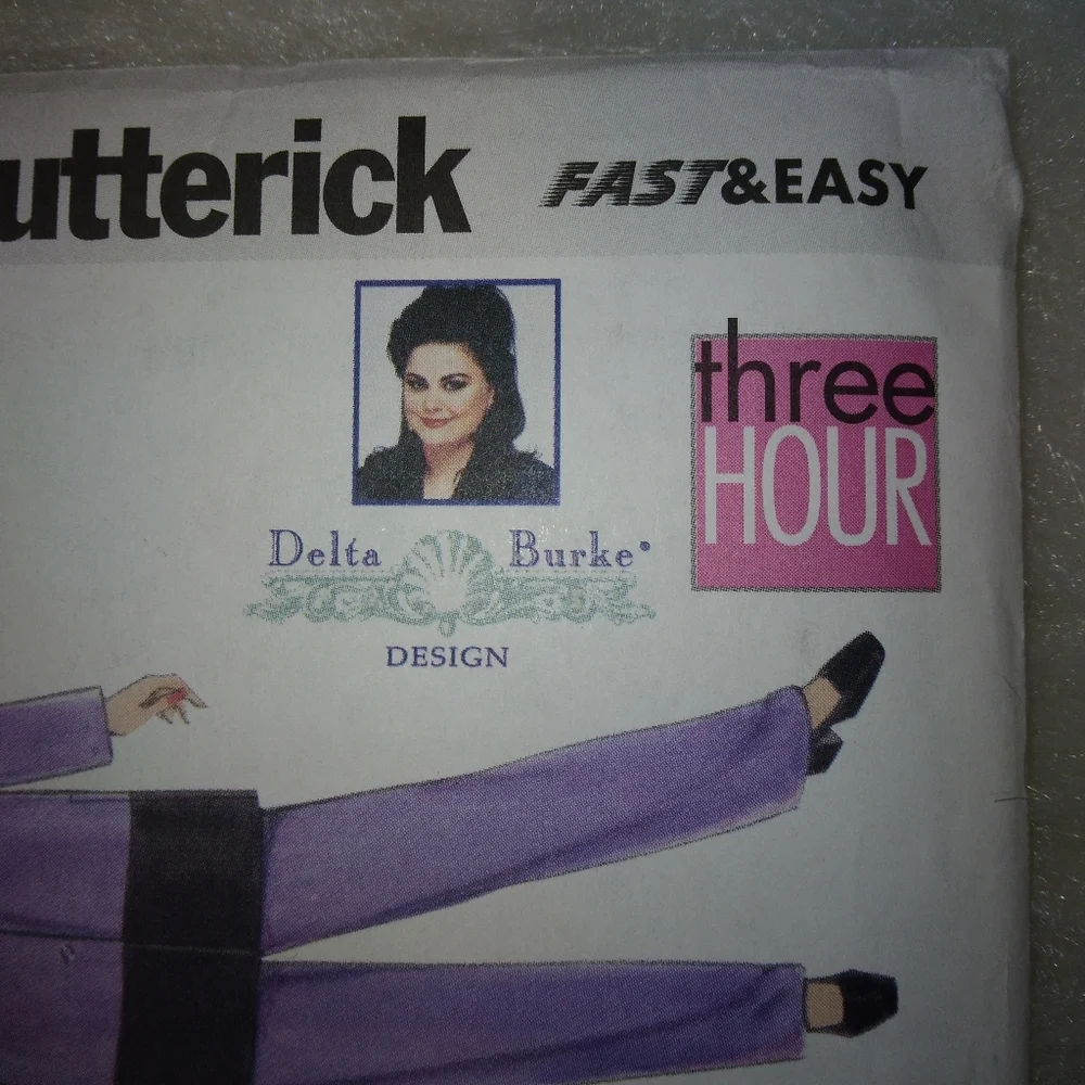 BUTTERICK 6224 Fast & Easy Woman's Tunic, duster, and pants Size 22W-24W-26W